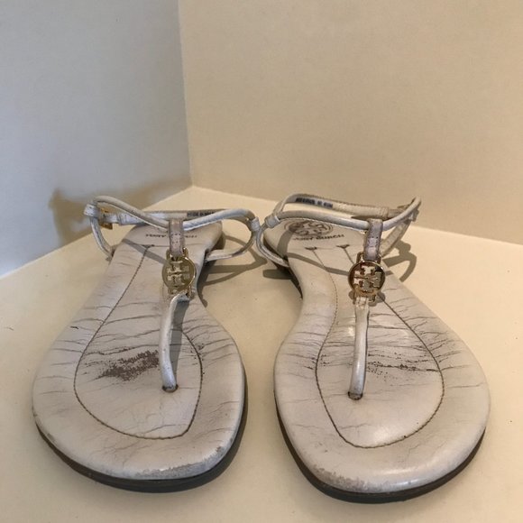 Tory Burch White Sandals - Picture 7 of 9